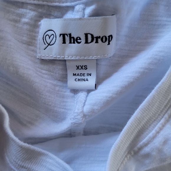 XS Bundle✨️ TNA Grey Knit Long Sleeve Scoopneck & The Drop White Sleeveless Top - Picture 6 of 9